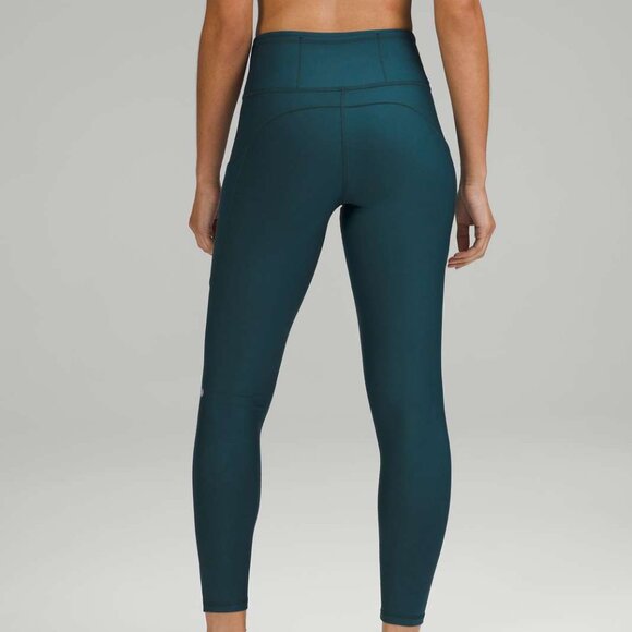 lululemon athletica Pants - NWT Lululemon Fast and Free High-Rise Fleece Tight 28" in Green Jasper, Size 0
